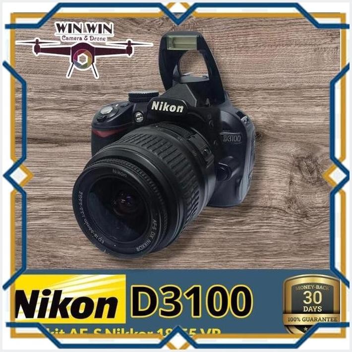 [WIN] KAMERA D3100 CAMERA DSLR NIKON D3100 LENSA KIT DX AF-S 18-55MM VR LCD NORMAL