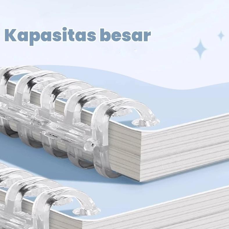 

JH8 Buku Catatan A5 B5 Buku Tulis Sekolah Lucu Ring Notebook Aesthetic Lose Leaf Binder Korea Lucu Menebal Buku Notebook