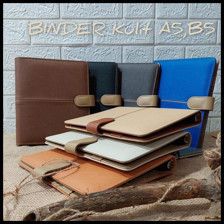 

Terlaris Binder Ekslusif A5 Ring 20 B5 Ring 26 Cover Binder Buku Kuliah Bahan Kulit Sintetis Good Quality