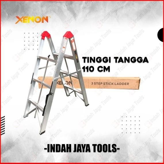 XENON Tangga Lipat Stick ALUMUNIUM 3 Step - Tangga Lipat Rumah Ladder