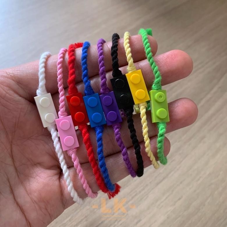 Gelang tali brick lego untuk persahabatan/ Gelang/ Bracelet / Couple Friendship MURAH