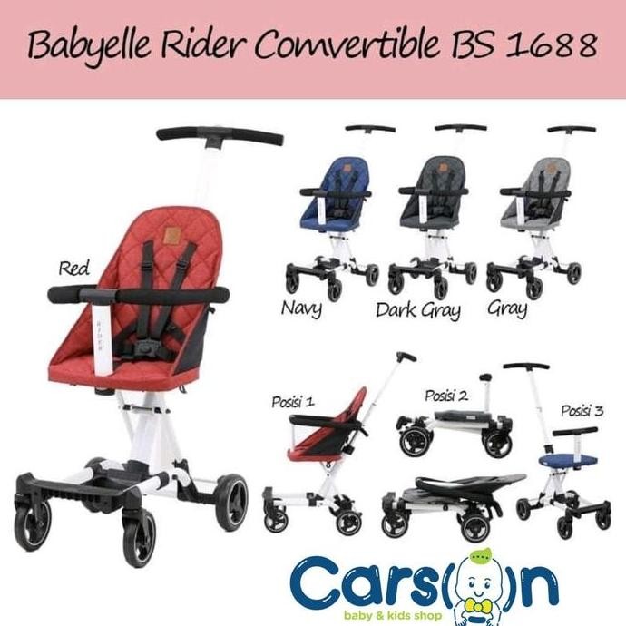 BABYELLE RIDER CONVERTIBLE STROLER / BABYELLE RIDER BS1688 STROLLER