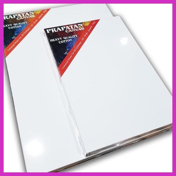 

( SEKOLAH / LUKIS ) COD KANVAS LUKIS PRAPATAN + SPANRAM (40X60CM) (SENI / MENGGAMBAR / ART / KERAJINAN ) GOOD QUALITY