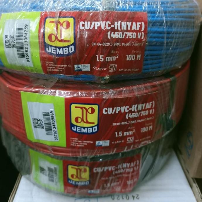 Kabel Nyaf 1 X 1,5 Mm Serabut Jembo @100 M