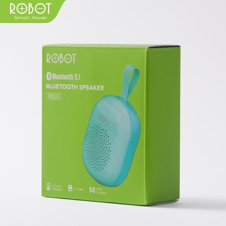 Termurah Speaker Salon Tws Bluetooth 5.1 Robot Rb20 Mini Portable With Rgb Light Garansi Resmi In-12
