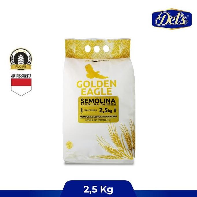 

Tepung Semolina Golden Eagle Semolina Flour 2.5Kg
