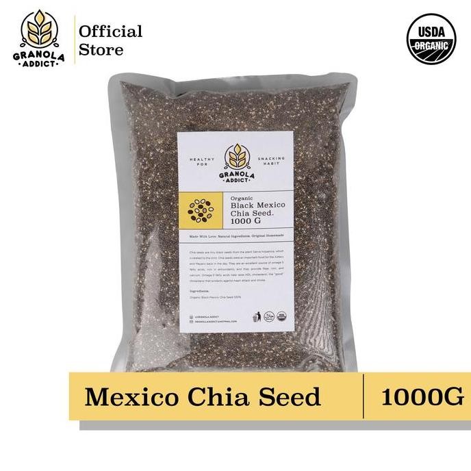 

Granola Addict - Black Chia Seed Mexico Organic / Organik 1Kg