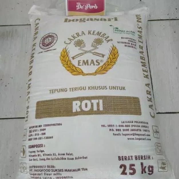 

Tepung Cakra Kembar Emas 25Kg