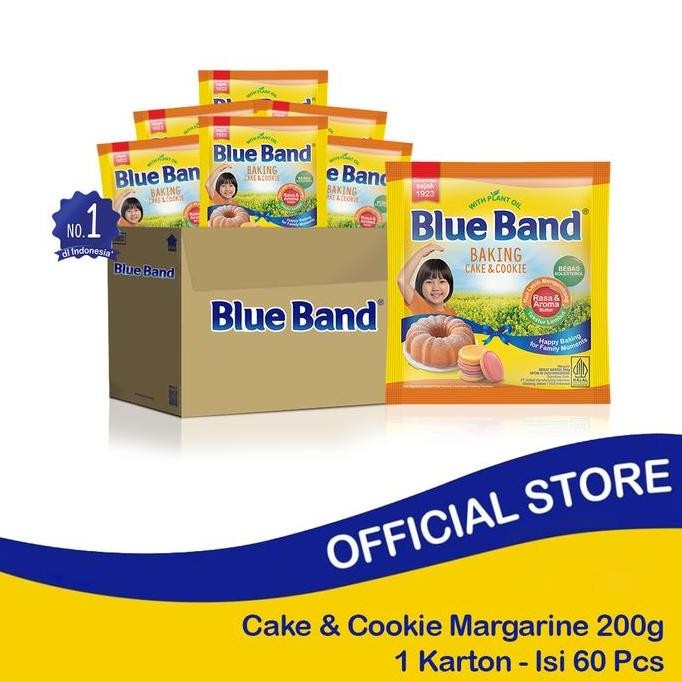 

Blue Band Cake & Cookie 200Gr Sachet 1 Karton Isi 60Pcs