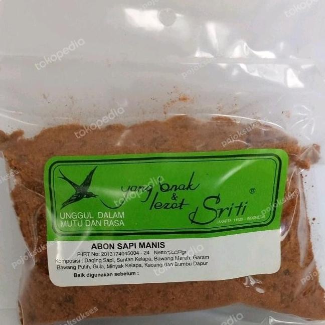 

Sriti Abon Sapi Manis (Hijau) 200Gr