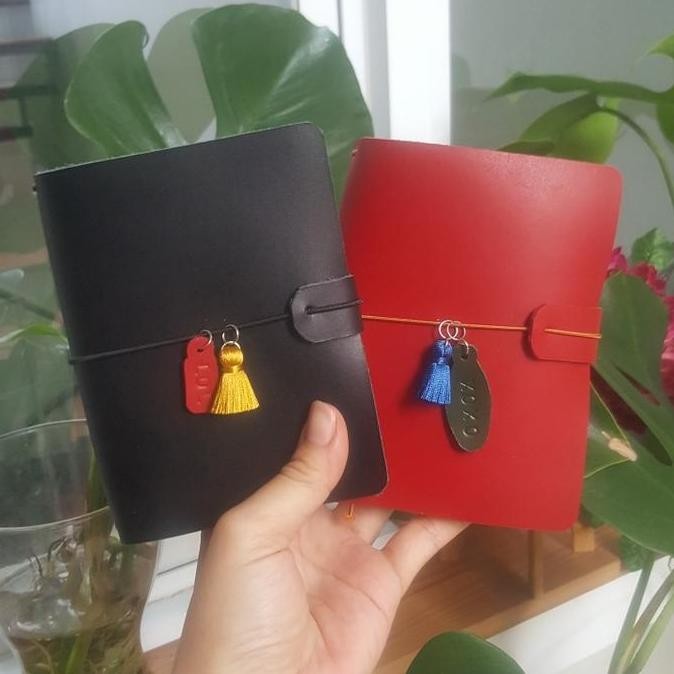 

Genuine Leather Travelers Notebook Passport Size, Planner, Bujo