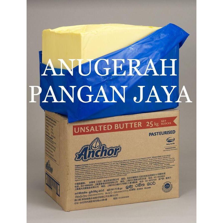 

Anchor Unsalted Butter 1Kg Mpasi Khusus Grab Repack