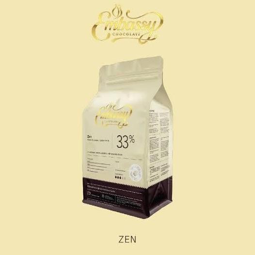 

Embassy Chocolate - Zen 33% White Couverture Chocolate 2,5 Kg
