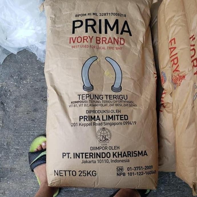 

Tepung Prima Ivory Brand 25Kg For Bao Grab / Gosend Only