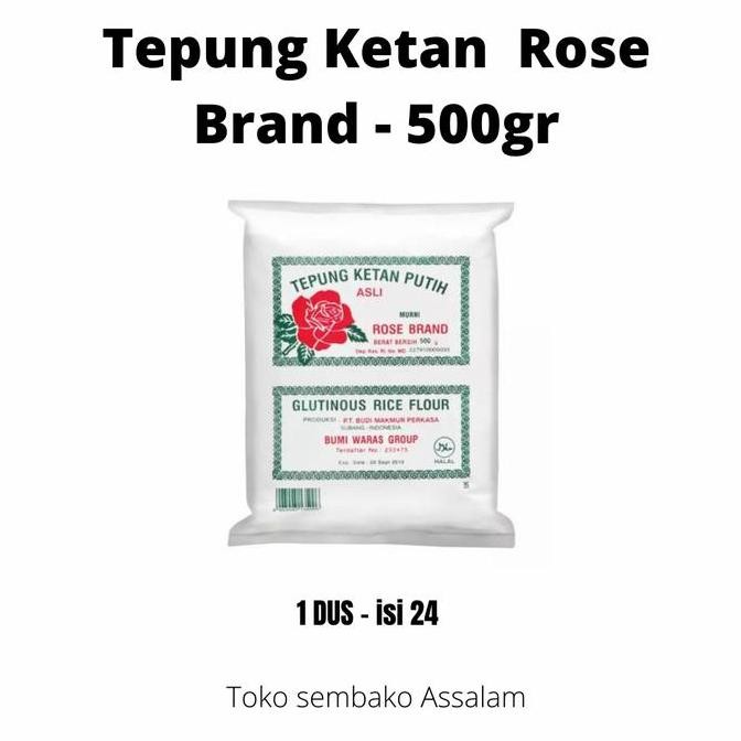 

Tepung Ketan Rose Brand 500Gr 1 Dus Isi 24