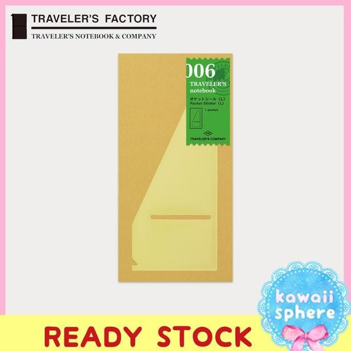 

Travelers Notebook Refill 006 | Pocket Sticker (L) | Regular Size