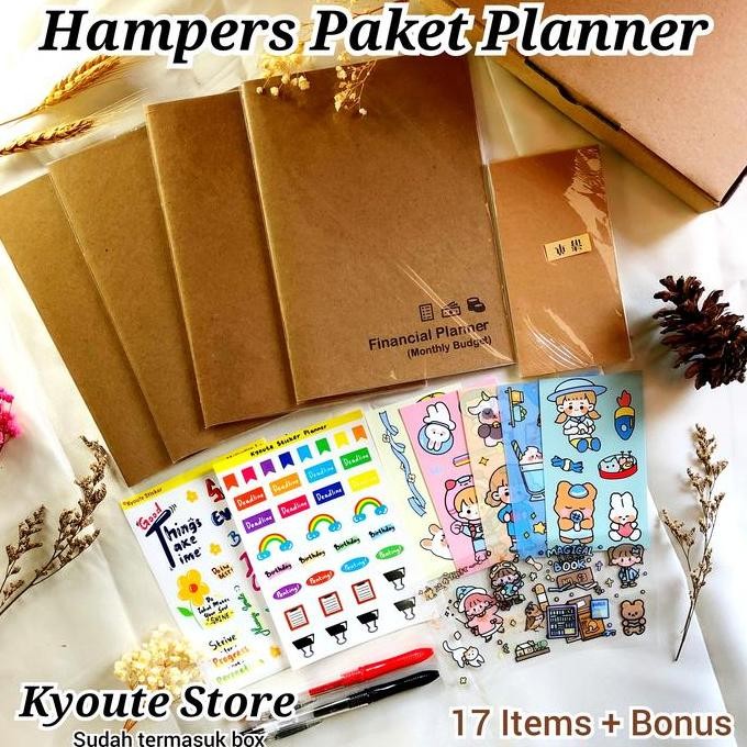 

Hampers Paket Planner Monthly Weekly Financial Habit Sticker Gift Kado