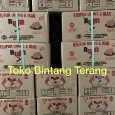 

Kerupuk/Krupuk Udang Ikan Rwm/Rum Walet Gondang Besar 1 Dus Karton 6Kg
