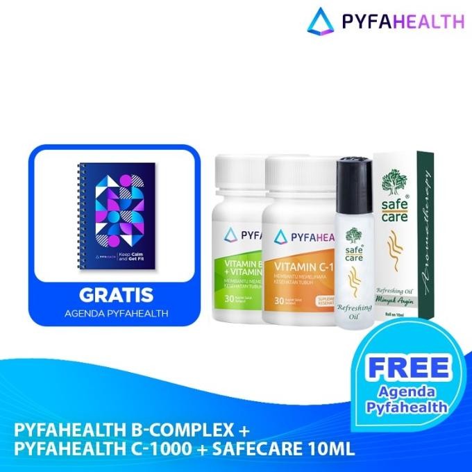 

[Exclusive Gift Agenda] Pyfahealth B-Comp, Vit C-1000, Safecare 10Ml