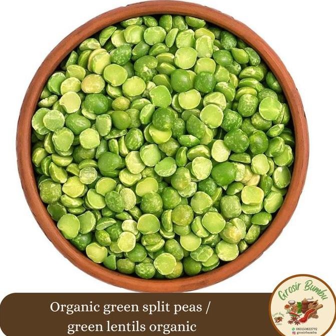 

Organic Green Split Peas 1Kg / Green Lentils Organic