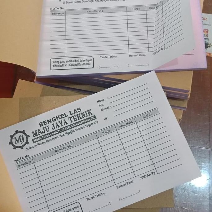 

Cetak Nota 4 Warna 2Ply