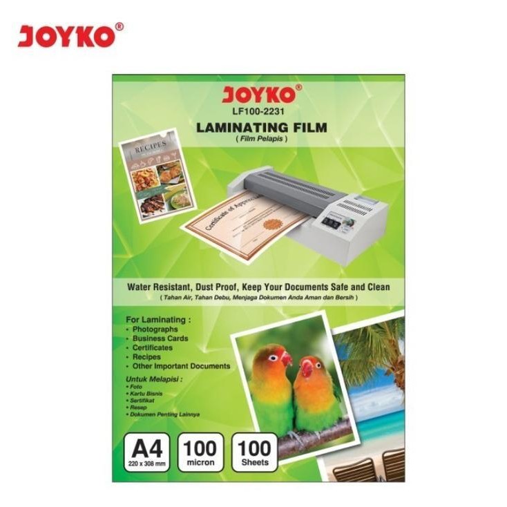 

Vs Joyko Laminating Film A4 / Plastik Laminating