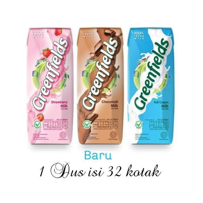 

Susu Greenfields Uht 250Ml Isi 32 Kotak