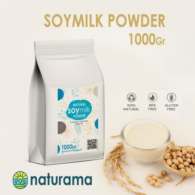

Susu Kedelai Bubuk Organik 1000 Gram Naturama Natural Soy Milk Powder