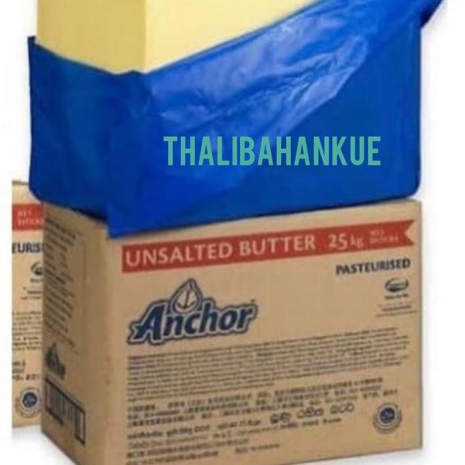 

Anchor Butter Unsalted/Tawar Eceran 500G Cocok U/ Kue/Cake Khusus Ojol