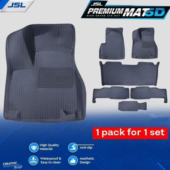 All New Rush Terios Karpet Mobil 5D JSL Mat Model Diamond