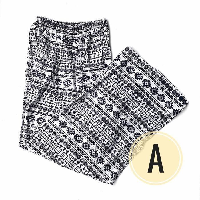 Celana Panjang Pria Wanita Dewasa Kulot Kain Rayon