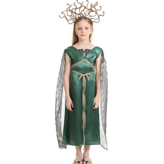 MEDUSA GREEK GODDESS COSTUME HALLOWEEN COSTUME KOSTUM ANAK DEWI YUNANI