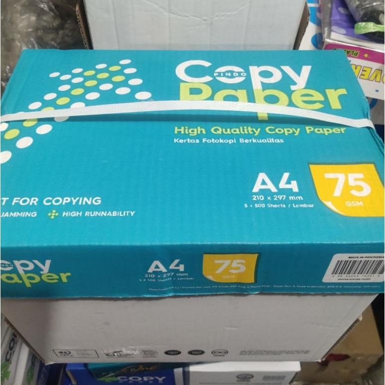 

JH8 Kertas HVS A4 75gram Copy paper (1 rim) ojek only