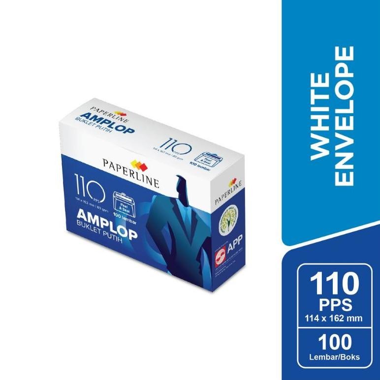 

JH8 Amplop Paperline 110 / Putih / Polos / 80 gsm / (1pak)