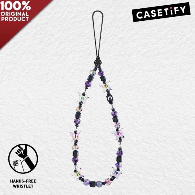 Bracelet Gantungan Hp Casetify Butterfly - Noir Auro Co