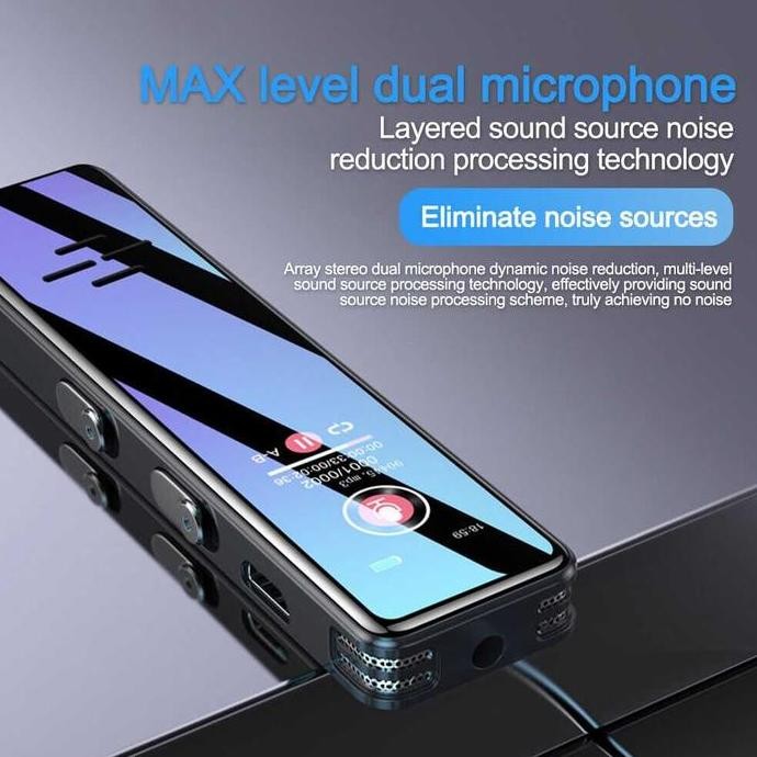 Audio Voice Recorder Alat Perekam Suara Perekam Suara Mini Digital Voice Recorder 32Gb Co