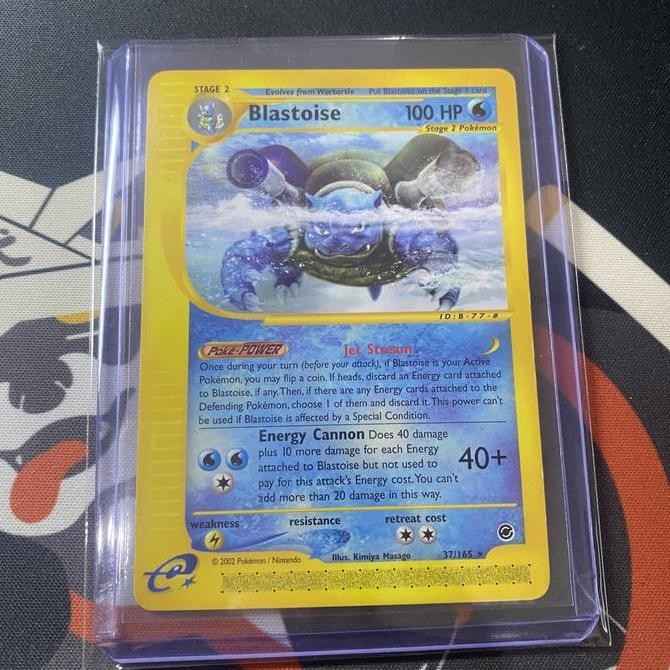 Kartu Pokemon TCG EN WOTC Expedition Blastoise R Non-Holo English Rare Original