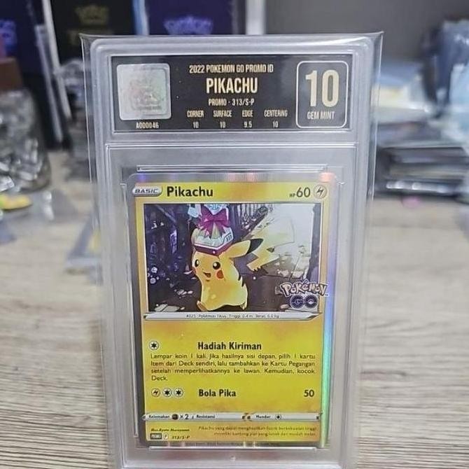 [PROMO] PIKACHU EGS 10 PSA ORIGINAL INDONESIA KARTU POKEMON GO Rare Original