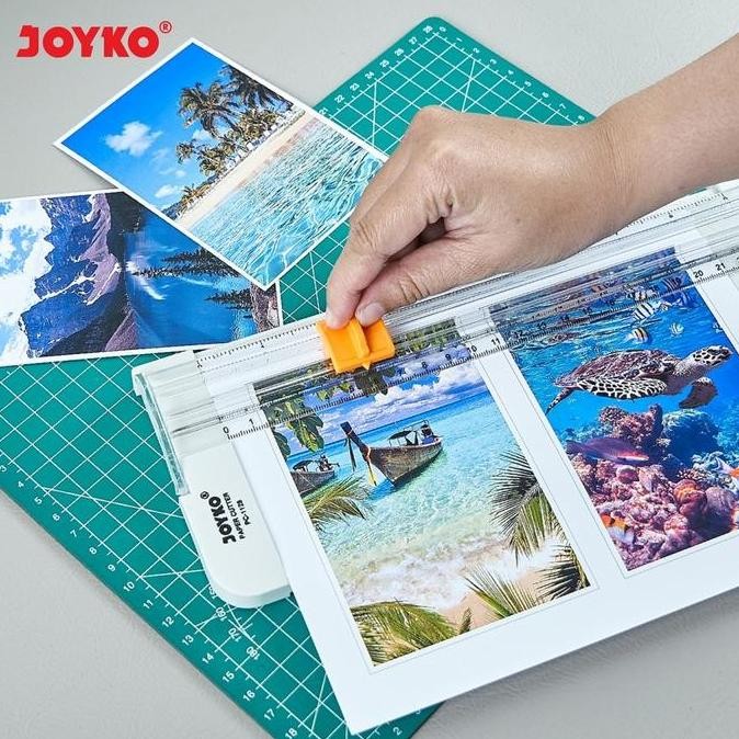 

ready !!! PORTABLE PAPER CUTTER JOYKO / ALAT PEMOTONG KERTAS FOTO PC-1128