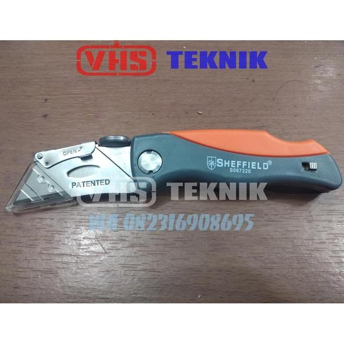 

ready !!! SHEFFIELD FOLDING UTILITY KNIFE CUTTER PISAU MULTIFUNGSI