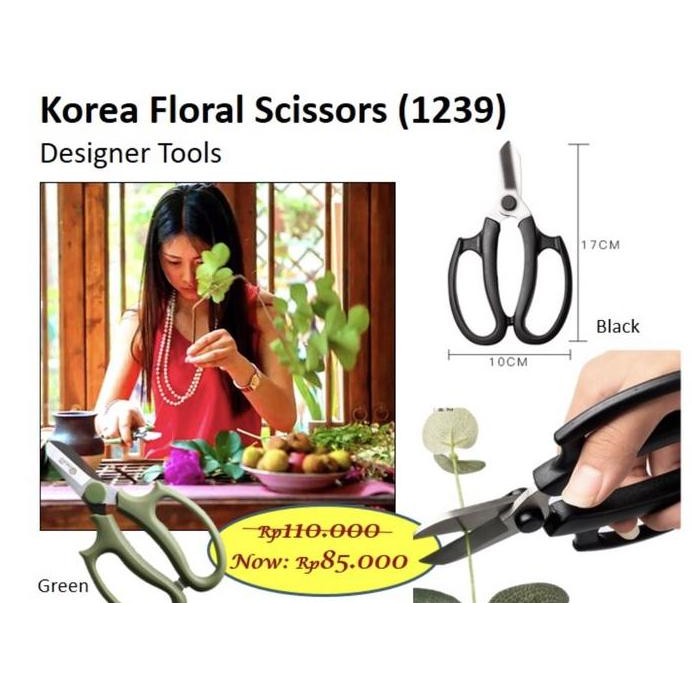 

ready !!! Korea Florist Scissors gunting korea barang florist bunga