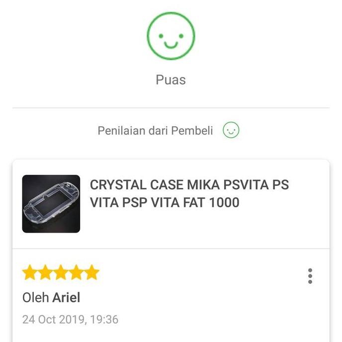 CRYSTAL CASE MIKA PSVITA PS VITA PSP VITA FAT 1000 murah