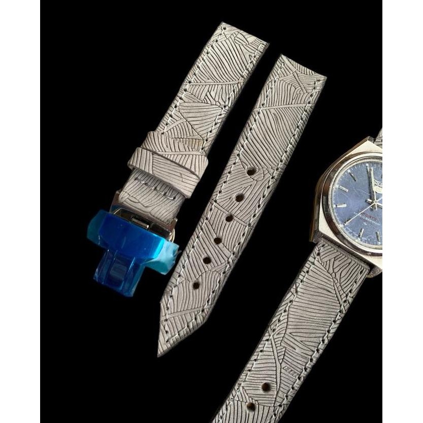 new  STRAP TALI JAM TANGAN SEIKO 19 MM KULIT ASLI BUCKLE BUTTERFLY