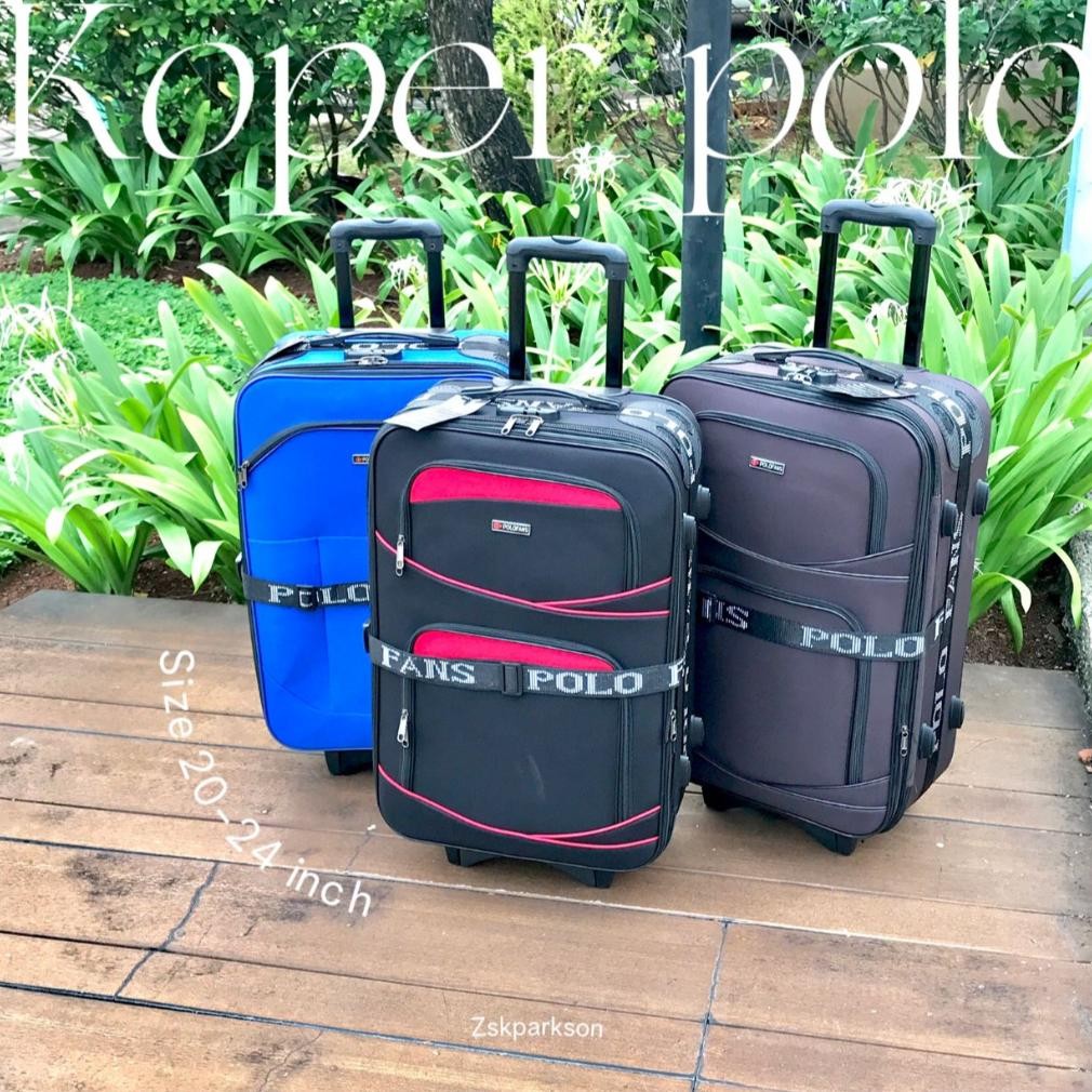 Koper POLO koper kain 20 inch 24 inch koper bagasi koper bahan koper cabin koper murah