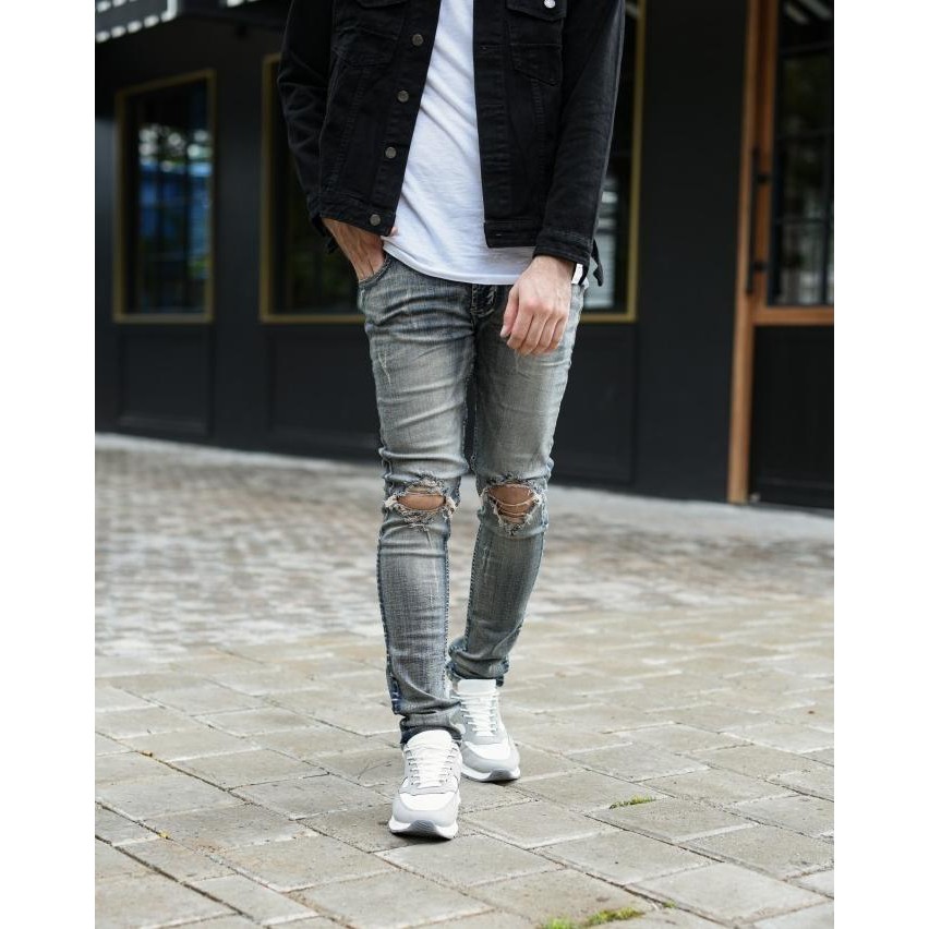 Weird Jeans -Dirty Blue- Celana Jeans Pria Skinny Slimfit Strech