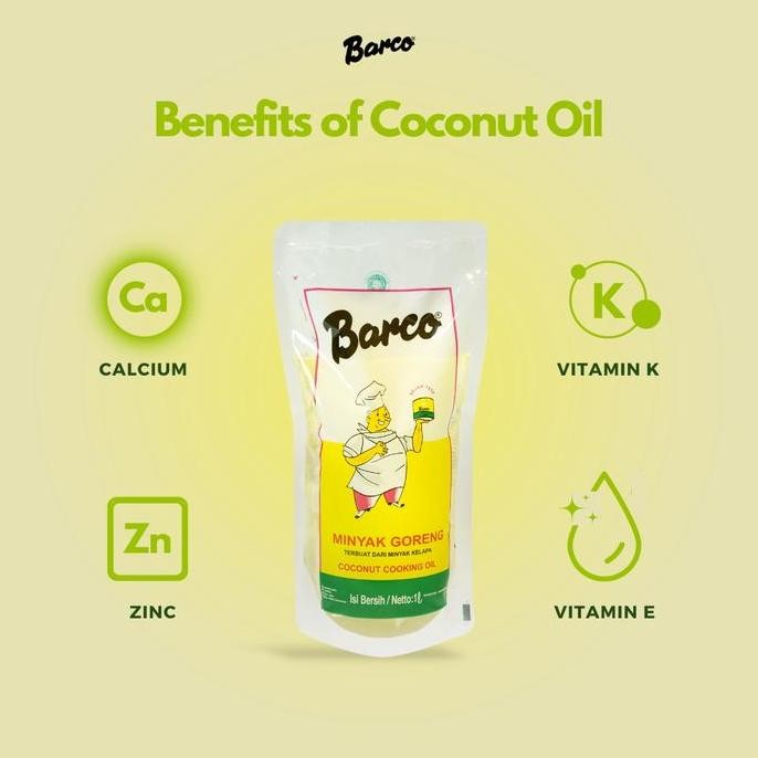 

Promo!! Minyak Goreng Barco Pouch 1 Ltr EA