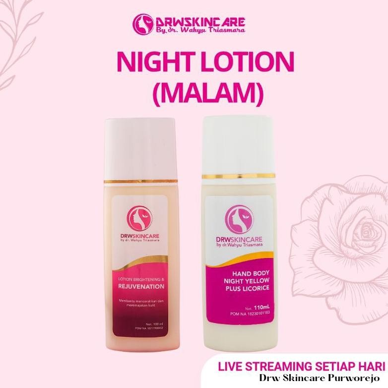 Drw Skincare - Whitening Night lotion / Lotion Malam / HB malam /rejuvenation / lotion pemutih badan