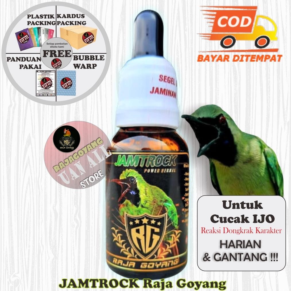 Jamtrock Raja Goyang Vitamin Burung Cucak Ijo Original RG Herbal Alami 100% /Vitamin Cucak Ijo Untuk