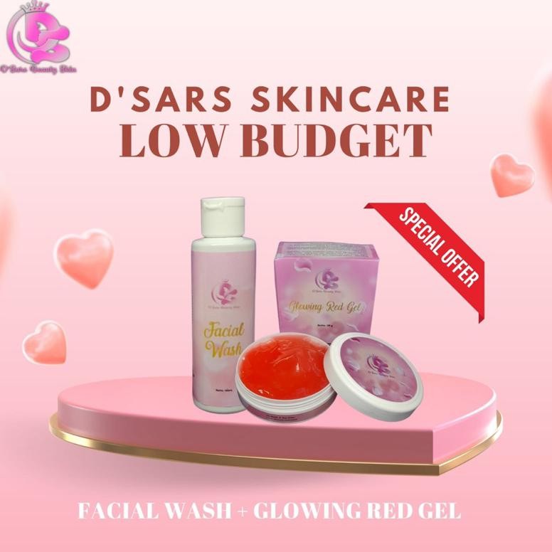 Dsars Skincare (Facial wash + Redgel)  | Dsars Glowing Red Gel | Dian Saraswati