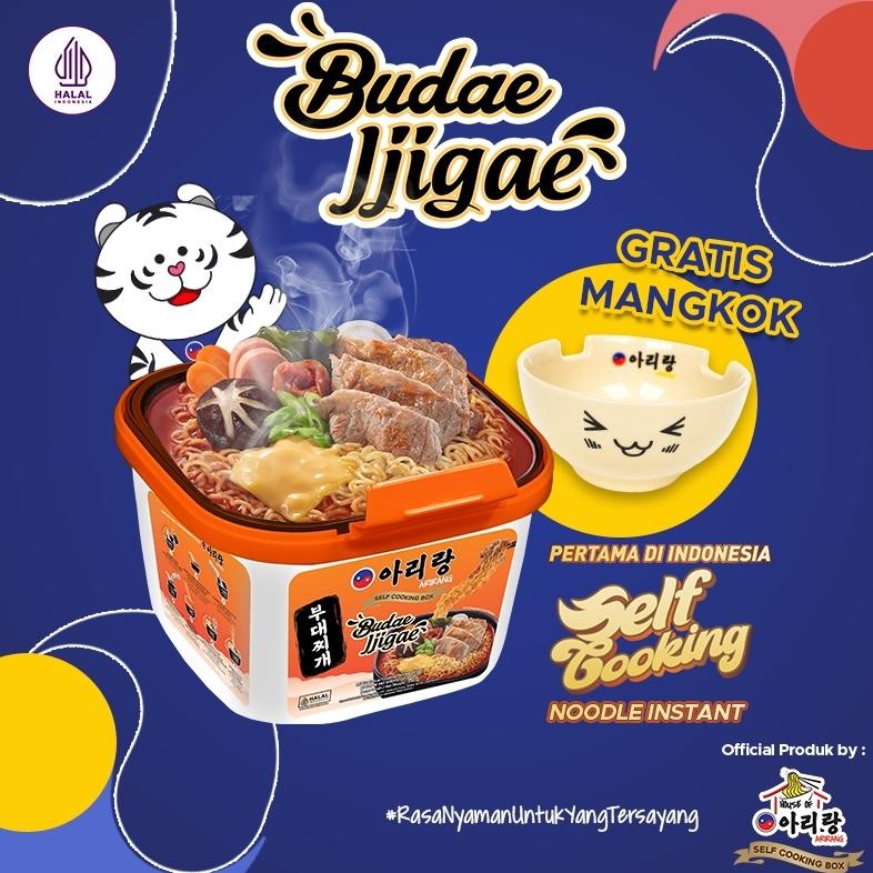 

g-24 TY69 Arirang Self Cooking Box Budae Jjigae 160g + Mangkok Premium Sale